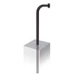 Linear Residential Entry System Gooseneck Pole, Burial Mount